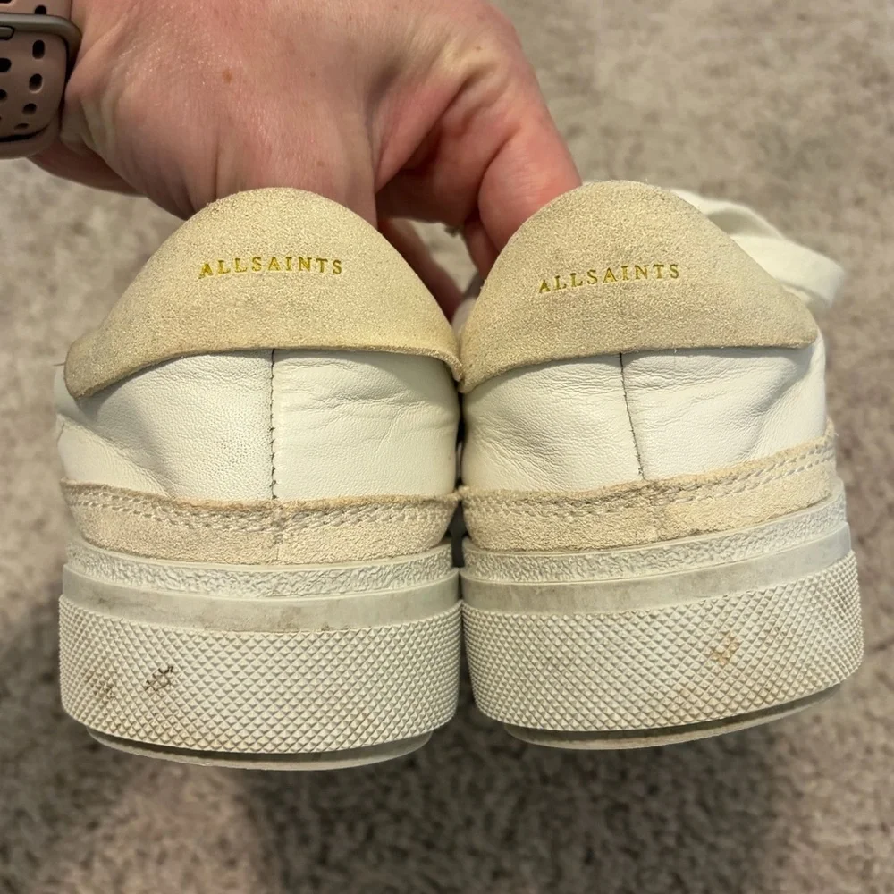 All Saints Women’s Trish Sneaker in Chalk White